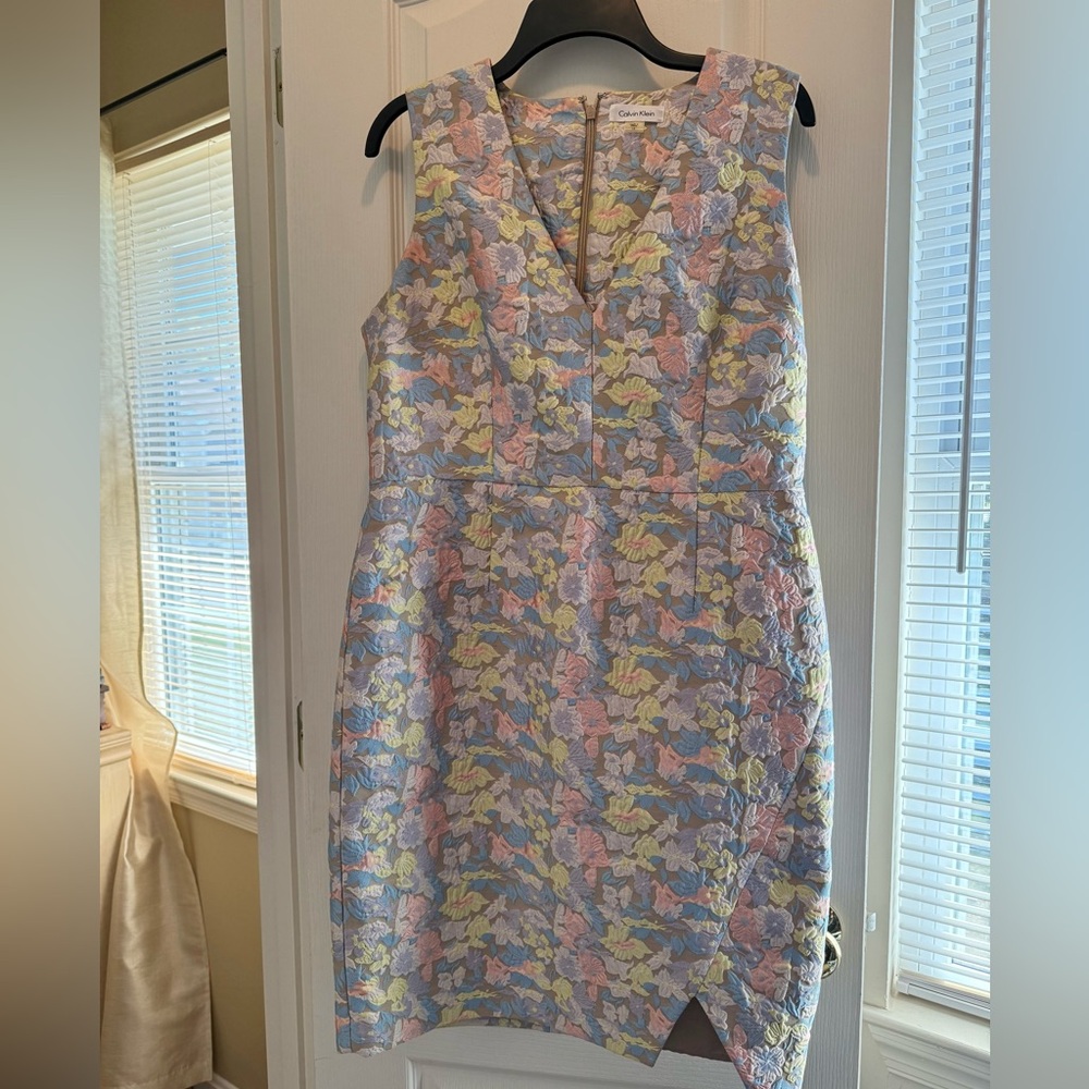Calvin Klein Pastel Floral Mini Dress